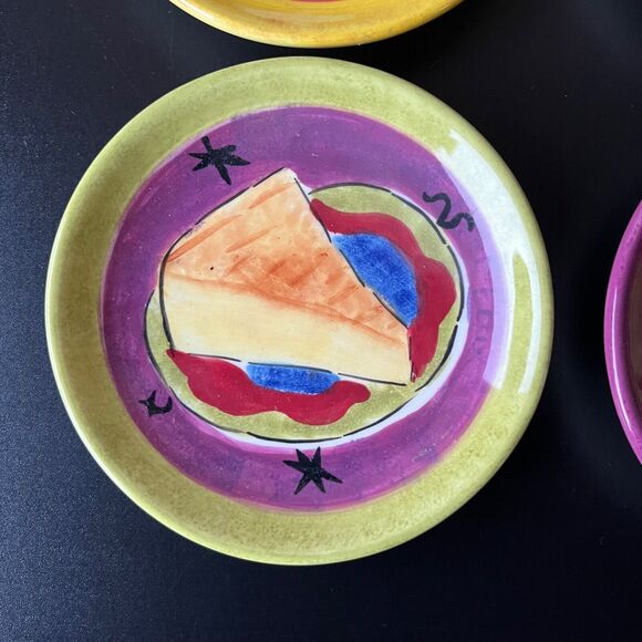 Jennifer Brinley Certified International Cheese/Wine Small Pitcher  Snack Plates - Picture 5 of 16